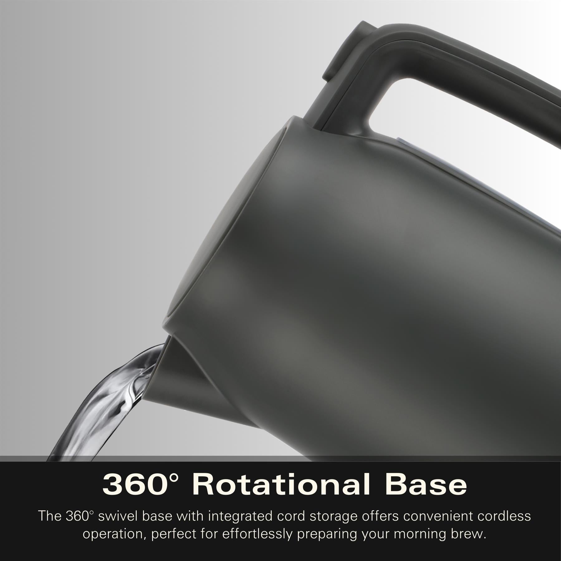 Ella 1.7L Kettle - Matte Charcoal