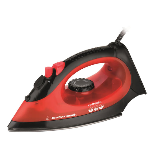 Hamilton Beach ProGlide 2200W Corded Steam Iron - Red & Black