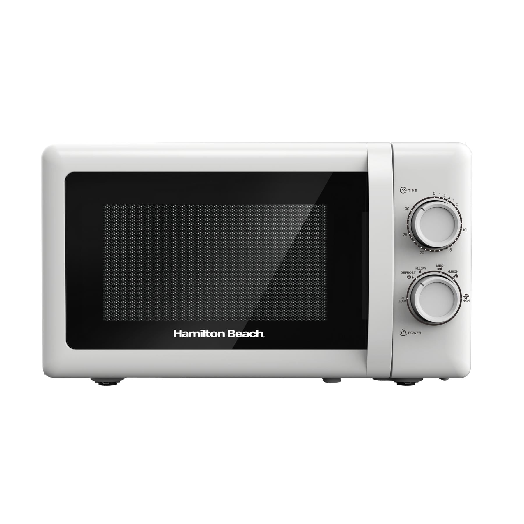 Manual 20L Microwave With Stainless Steel Cavity - White