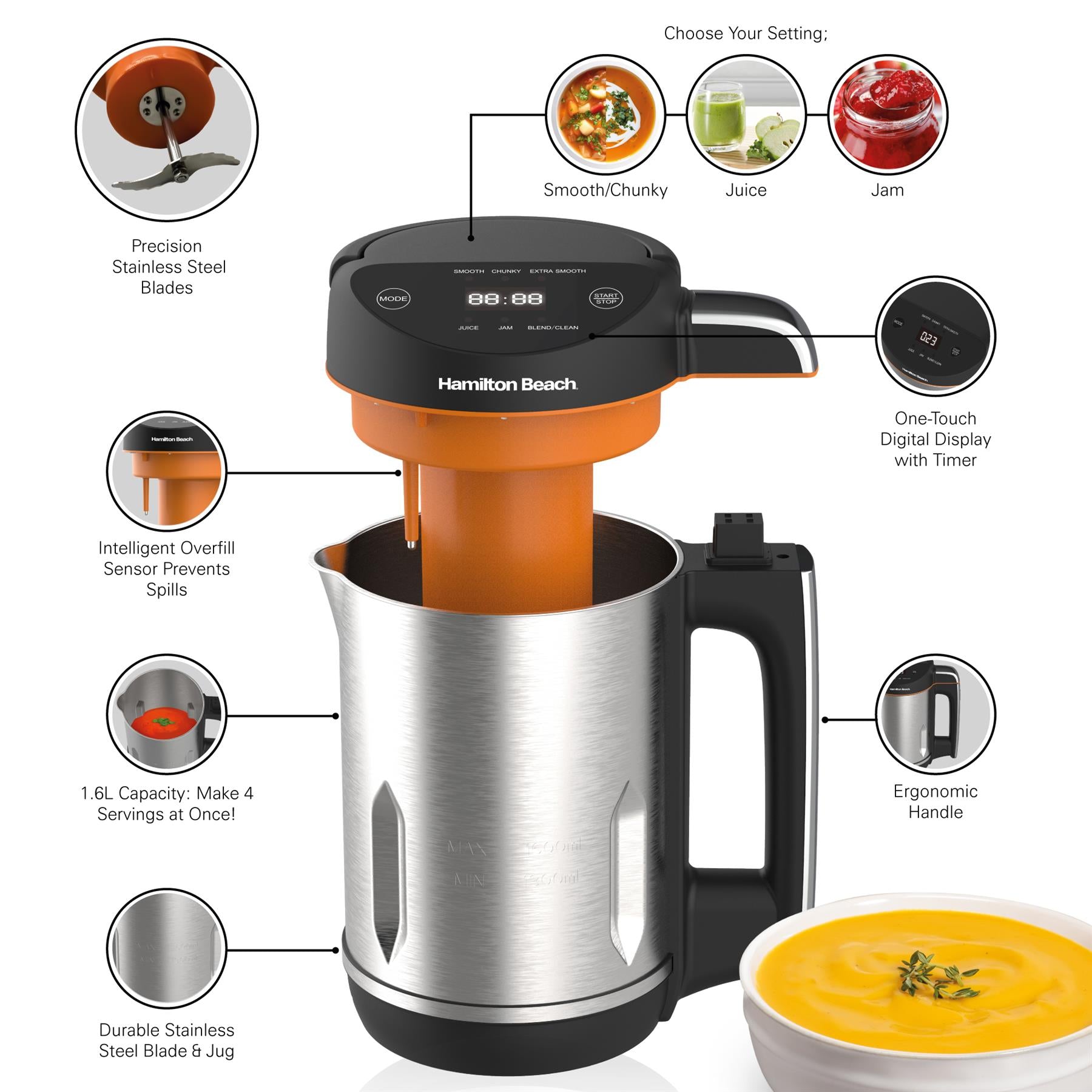 Intelligent Control Soup Maker Plus - Black