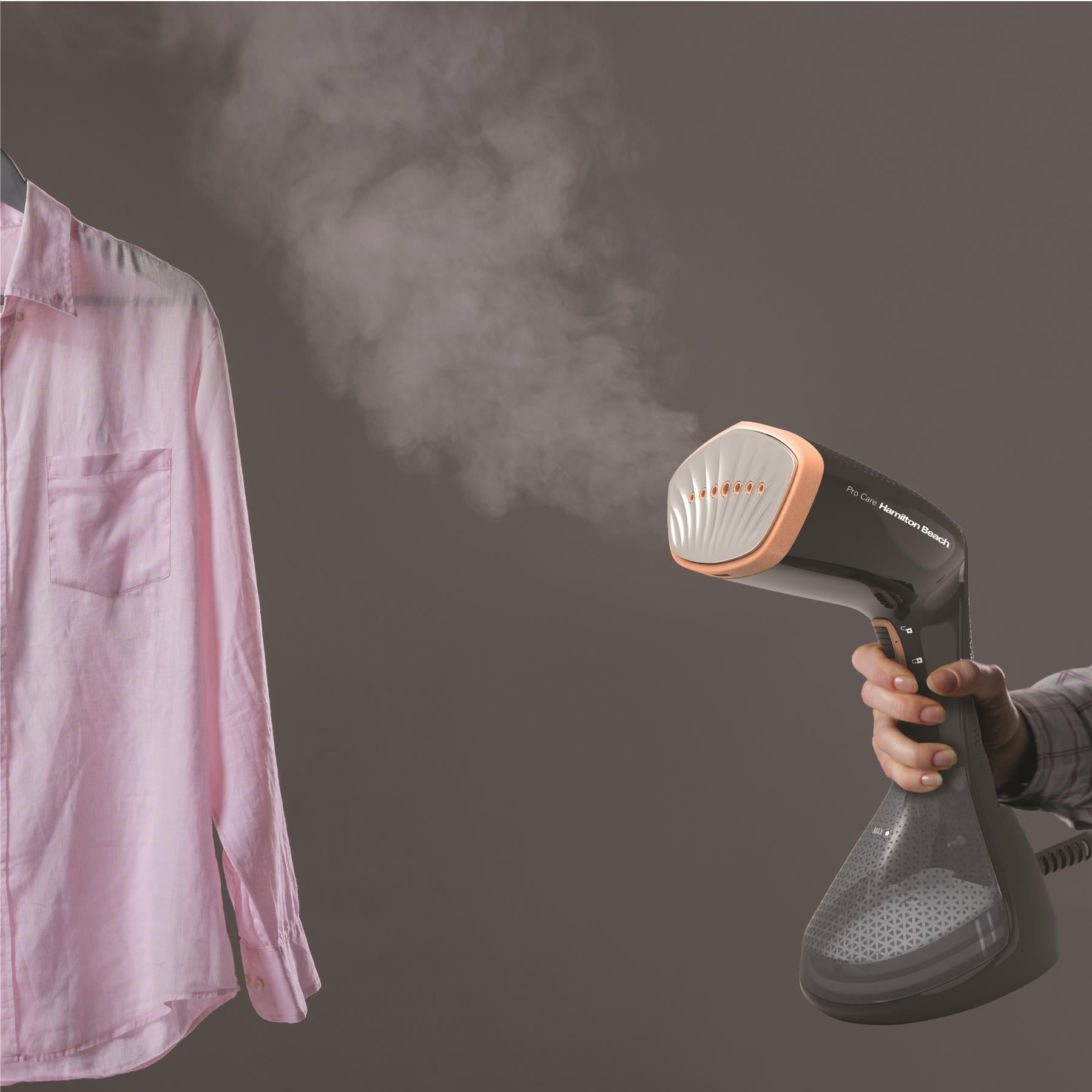 ProCare Handheld Garment Steamer - Black & Bronze