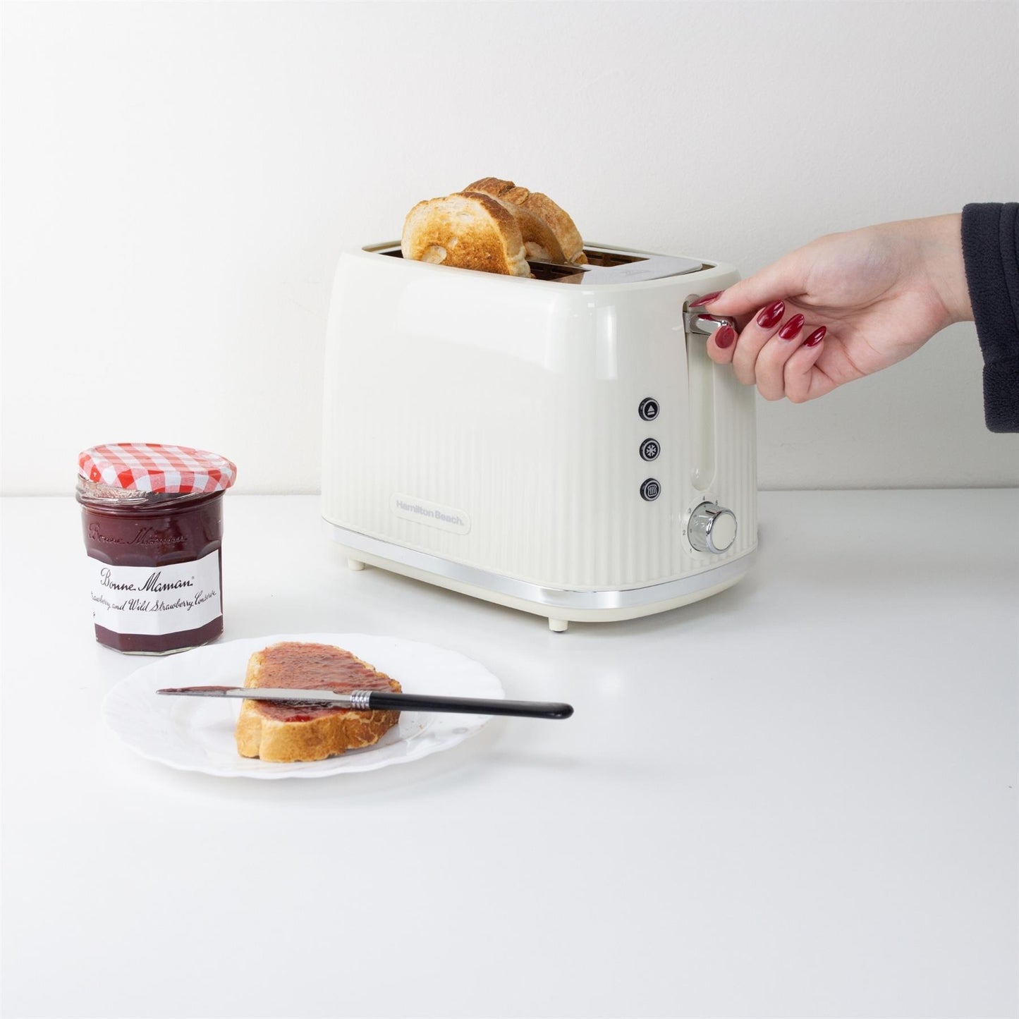 Hamilton Beach Miami Kettle & Toaster Set Sand