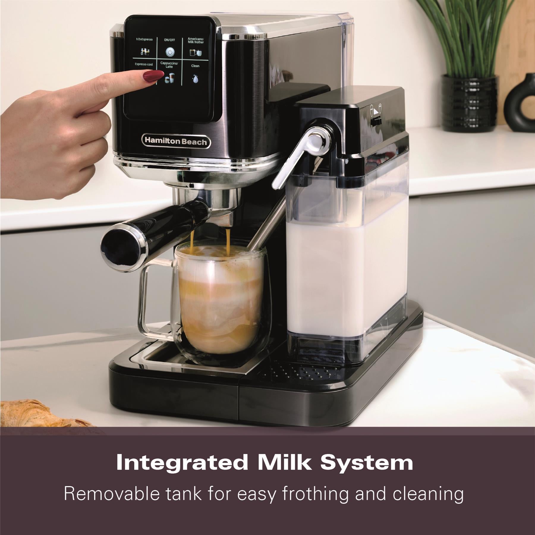 Hamilton Beach BaristaPro+ Touch 8-in-1 Espresso Machine