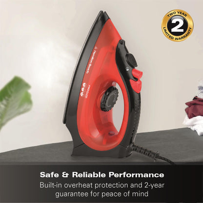 Hamilton Beach ProGlide 2200W Corded Steam Iron - Red & Black