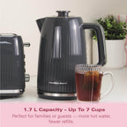 Hamilton Beach Miami 1.7L Kettle Charcoal Grey - Hamilton Beach UK