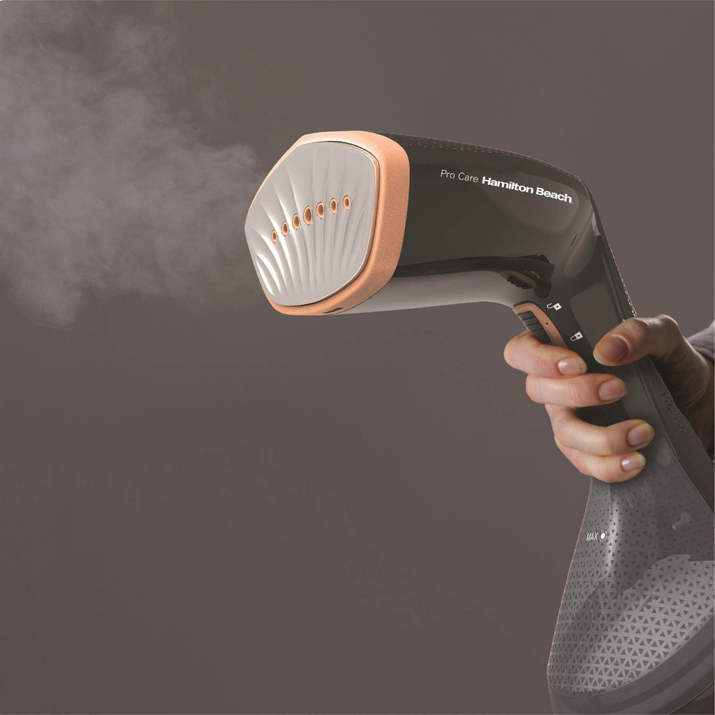 Hamilton Beach ProCare Handheld Garment Steamer - Black & Bronze - Hamilton Beach UK