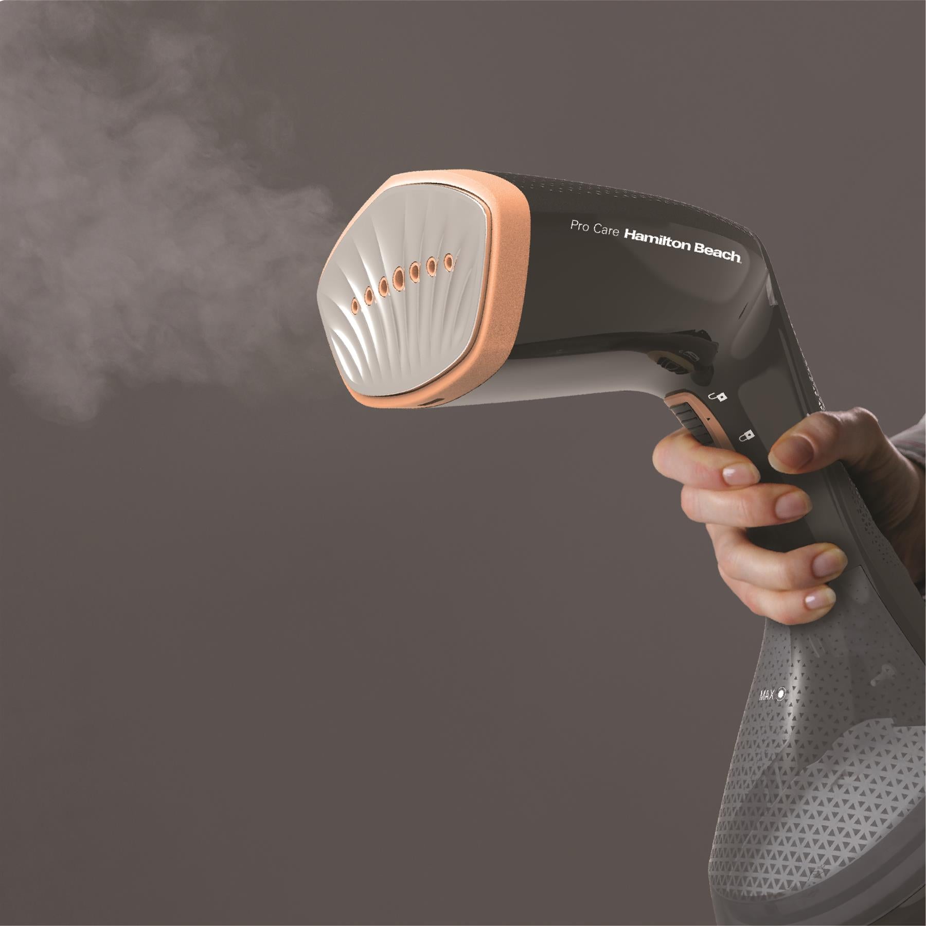 ProCare Handheld Garment Steamer - Black & Bronze