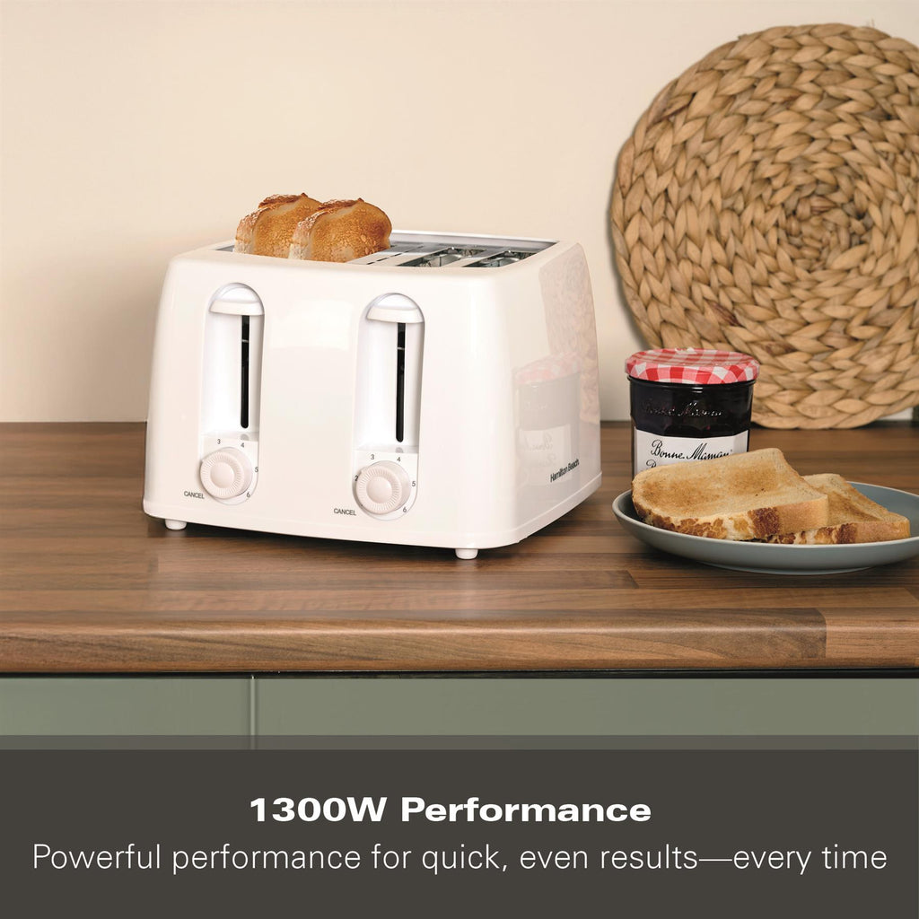 Hamilton Beach Essentials 4 Slice Toaster White