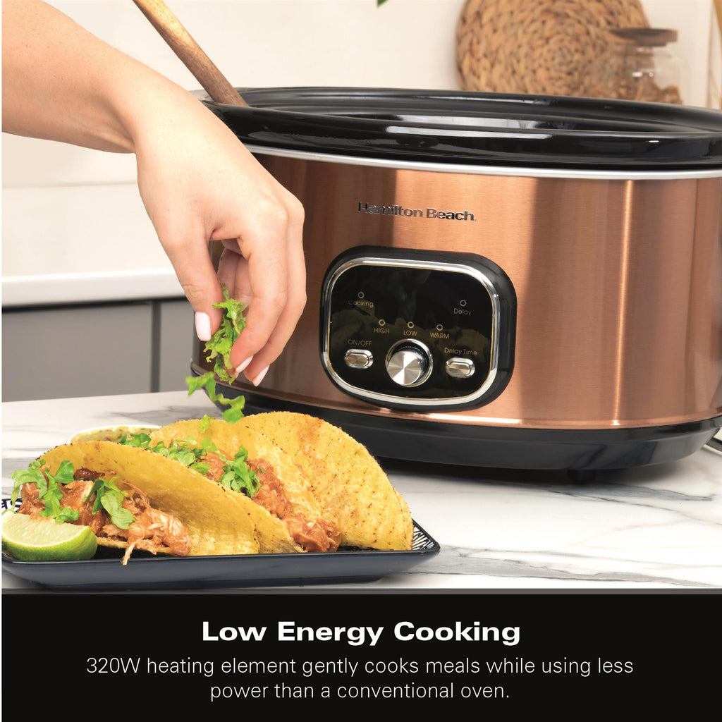 Hamilton Beach 6.5L Digital Slow Cooker - Copper