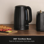 Hamilton Beach Stealth 1.7L Textured Kettle Matte Black