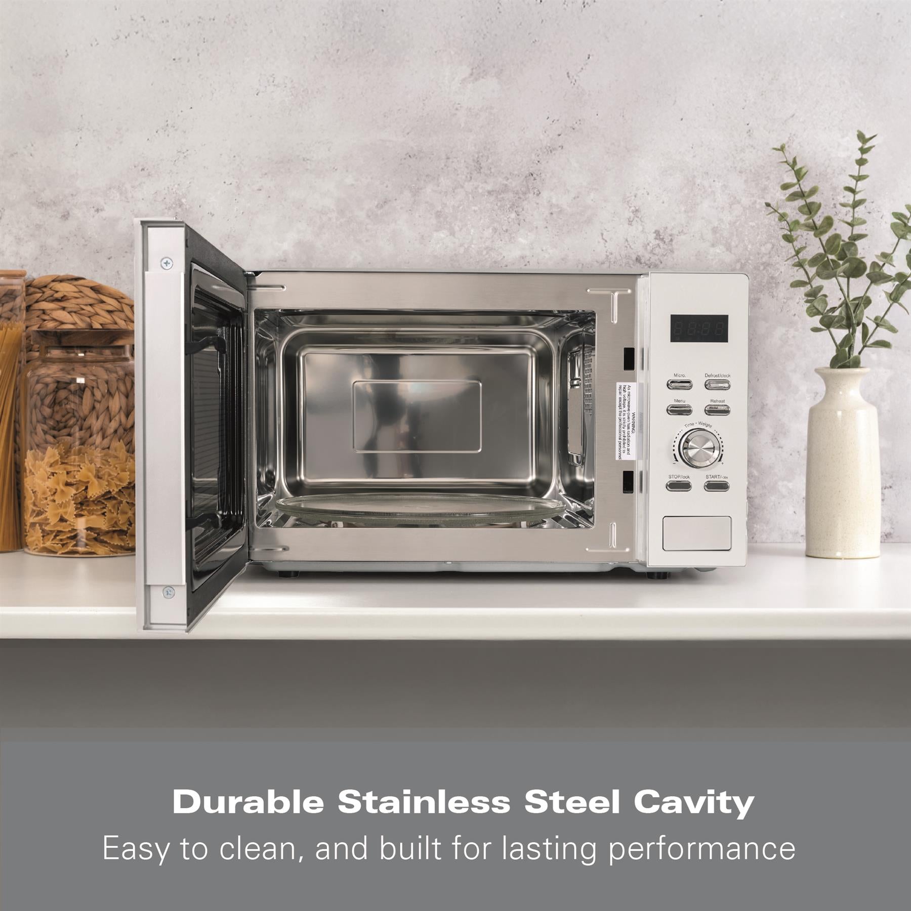 Hamilton Beach 30L Silver Family Microwave
