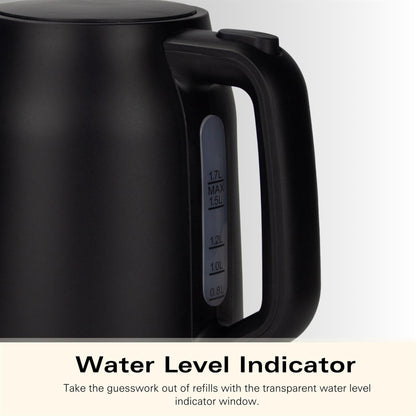 Hamilton Beach Ella 1.7L Matte Black Kettle