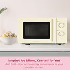 Hamilton Beach Miami Manual 800W Microwave - Sand