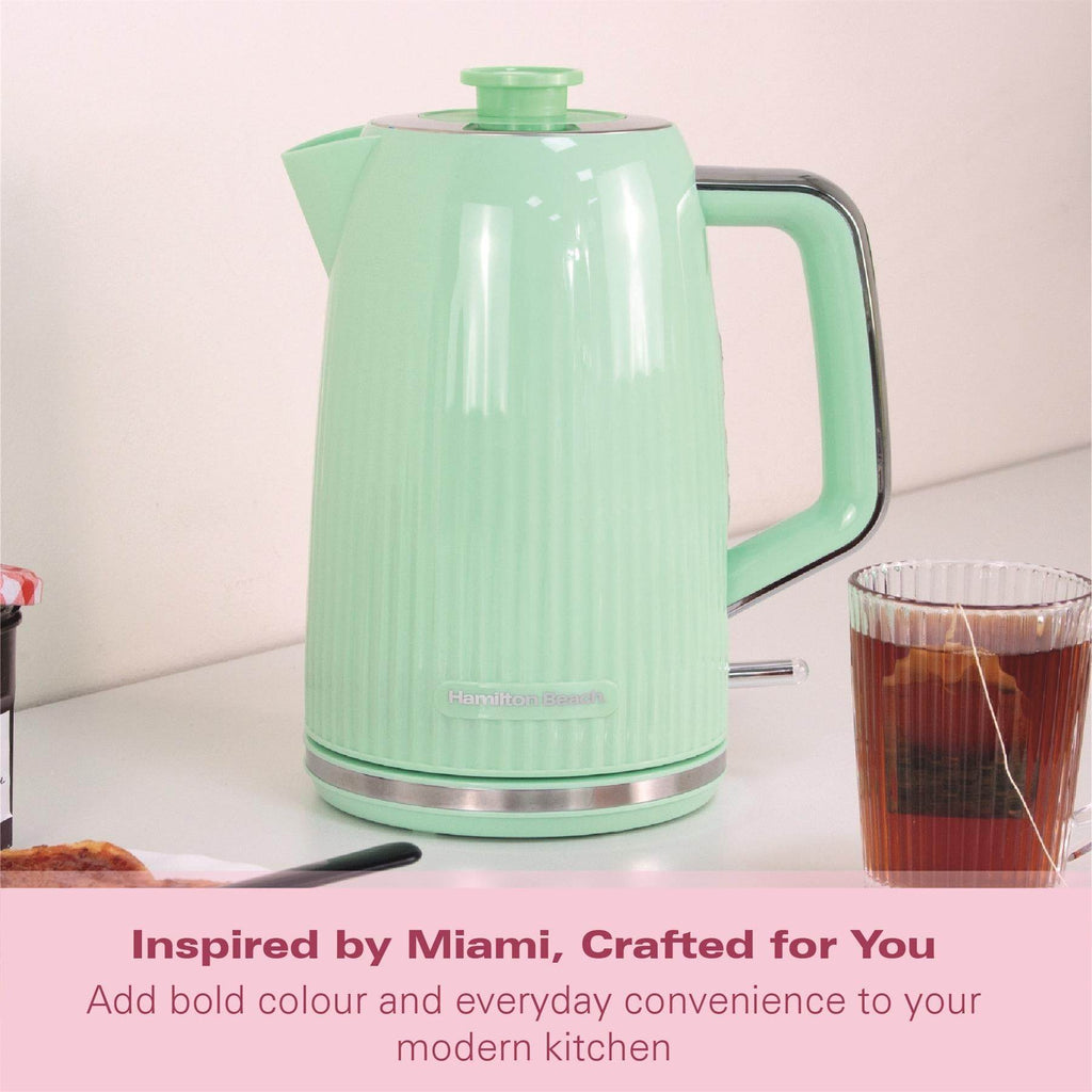 Hamilton Beach Miami 1.7L Kettle Mojito Mint - Hamilton Beach UK