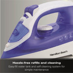 Hamilton Beach SteamMax 2200W Steam Iron - Blue & White - Hamilton Beach UK