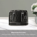Hamilton Beach Diamond Textured 4 Slice Toasters - Hamilton Beach UK