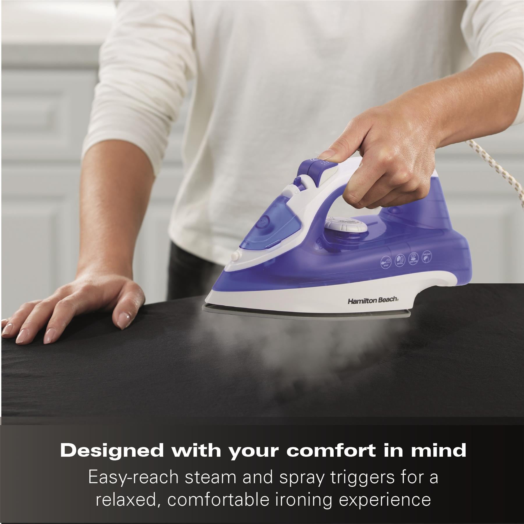 SteamMax 2200W Steam Iron -  Blue & White