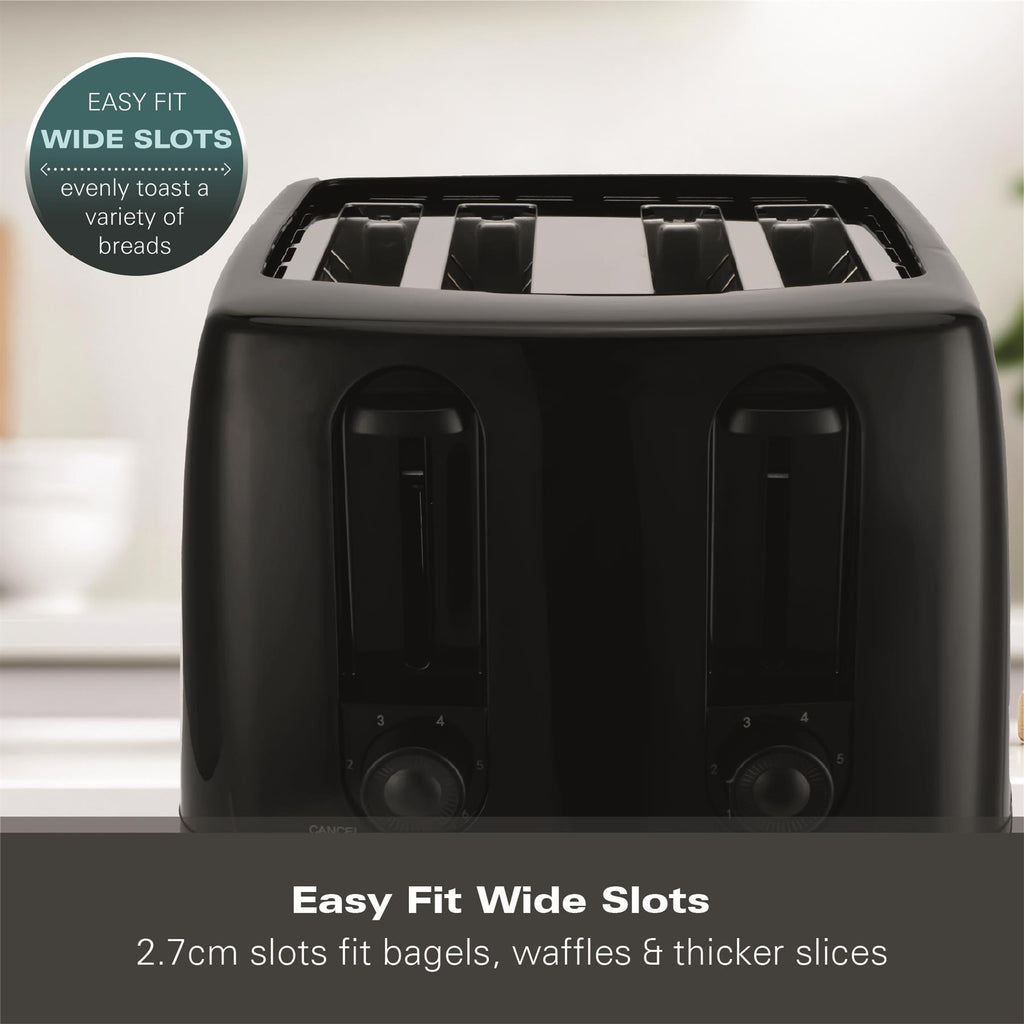Hamilton Beach Essentials 4 Slice Toaster Black