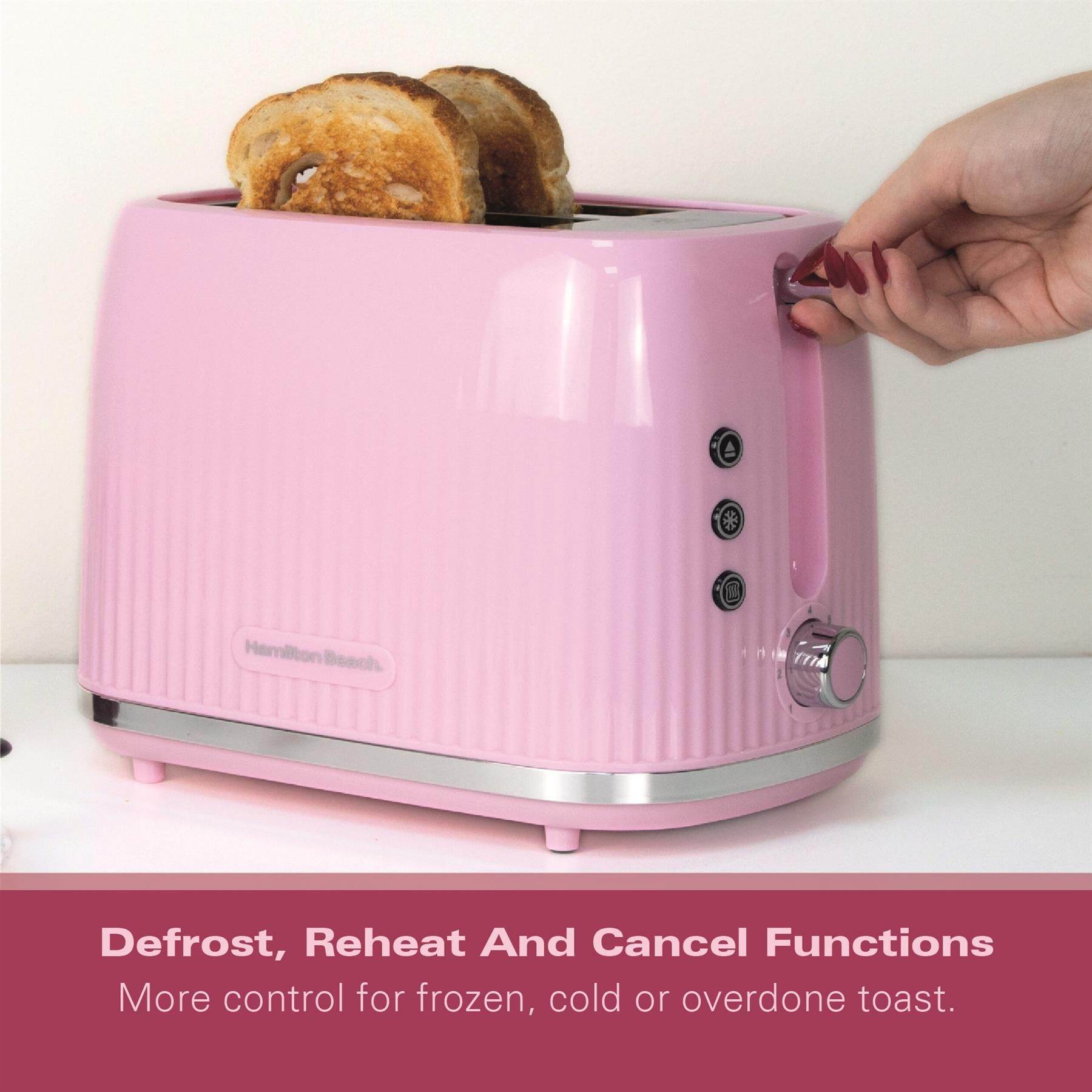 Hamilton Beach Miami 2 Slice Toaster Flamingo Pink - Hamilton Beach UK