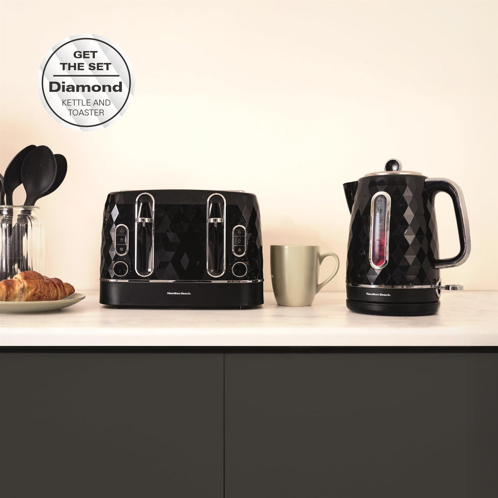 Hamilton Beach Diamond 4 Slice Toaster Black