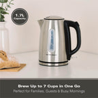 Hamilton Beach Rise Stainless Steel 1.7L Kettles - Hamilton Beach UK