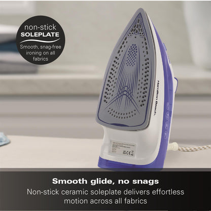 Hamilton Beach SteamMax 2200W Blue & White Steam Iron