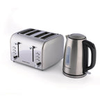 Hamilton Beach Rise Kettle & 4 Slice Toaster Set - Brushed - Hamilton Beach UK