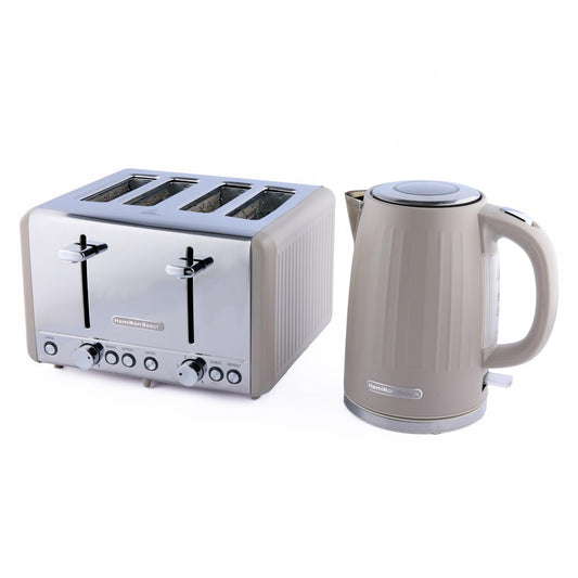 Hamilton Beach Harmony Kettle & Toaster Set - Cappuccino