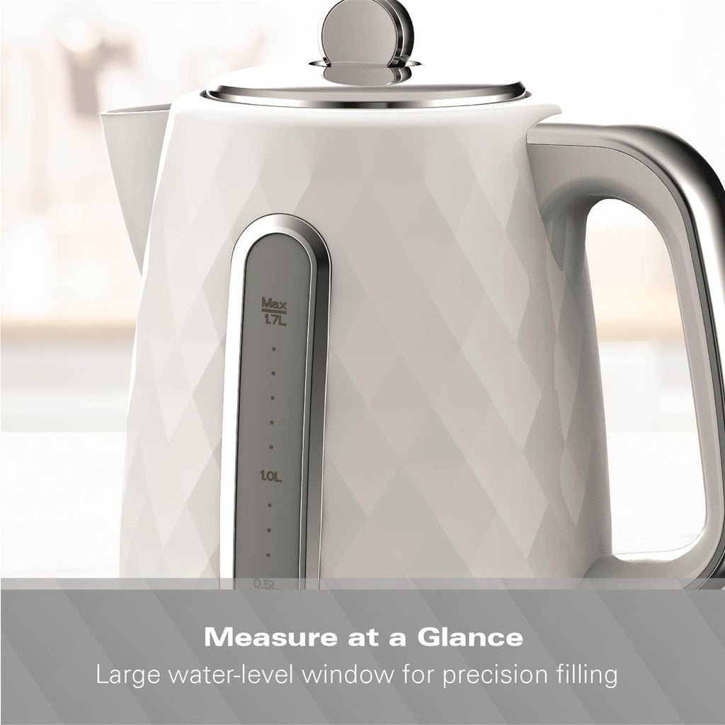 Hamilton Beach Diamond 1.7L Kettle - White - Hamilton Beach UK