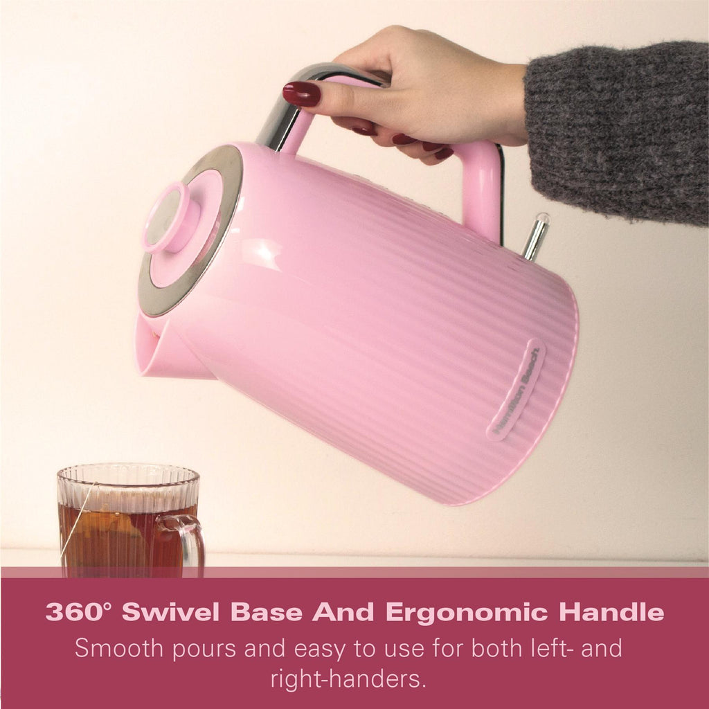 Hamilton Beach Miami 1.7L Kettle Flamingo Pink
