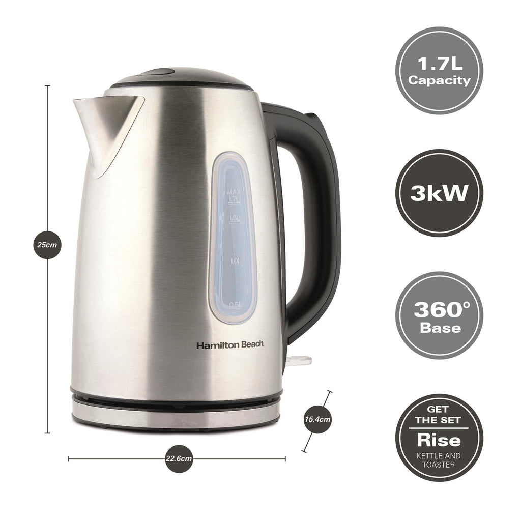 Rise Kettle, Toaster & Microwave Set - Brushed