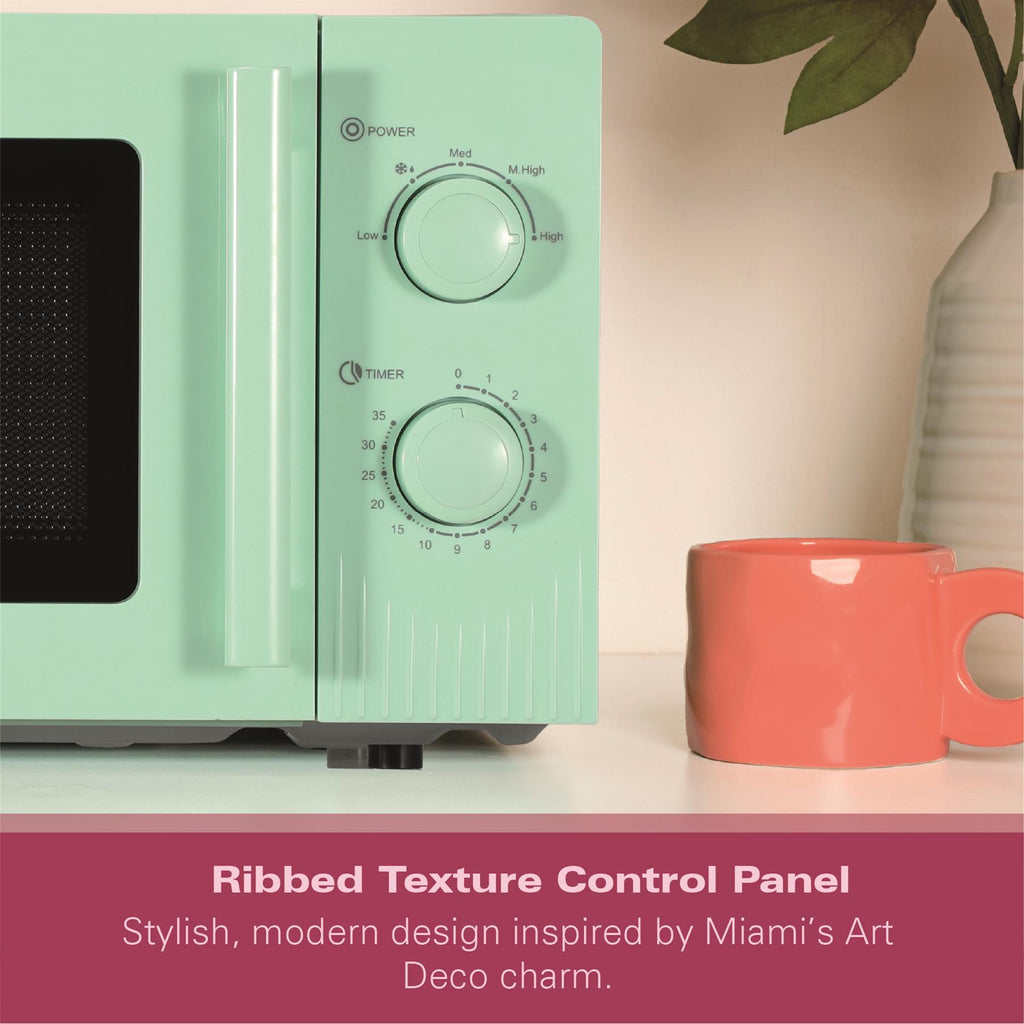 Hamilton Beach Miami Manual 800W Microwave - Mojito Mint