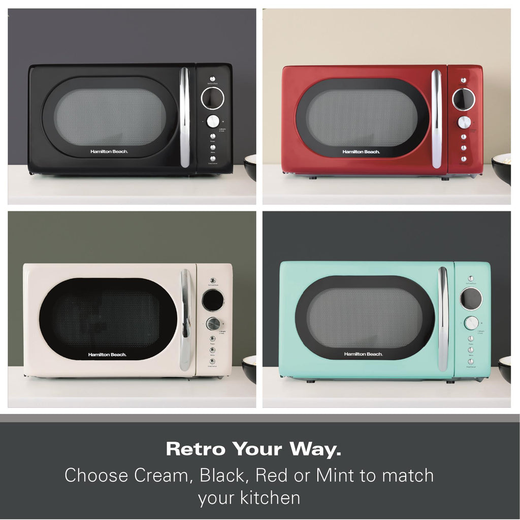 Hamilton Beach 20L Retro Black Microwave
