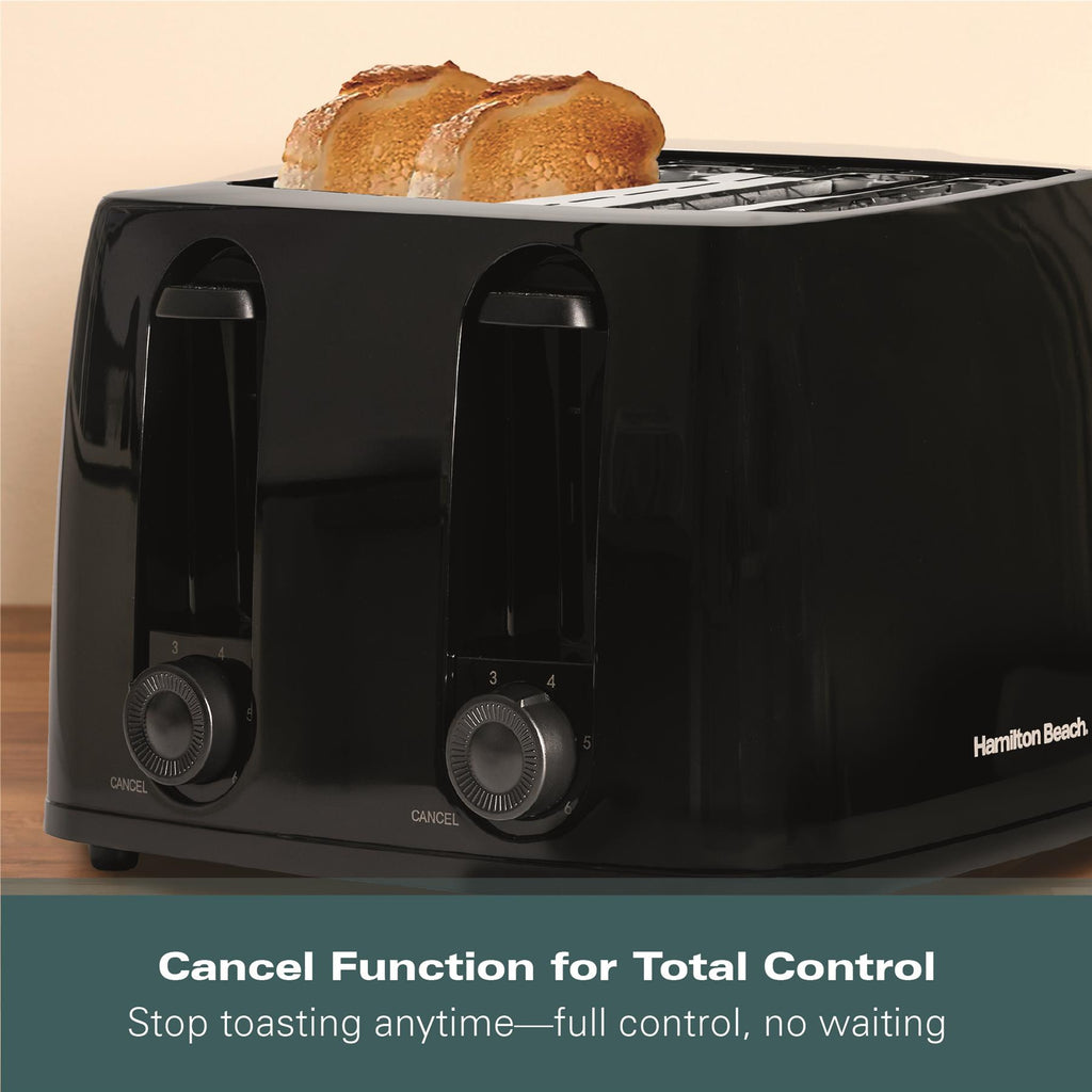 Hamilton Beach Essentials 4 Slice Toaster Black