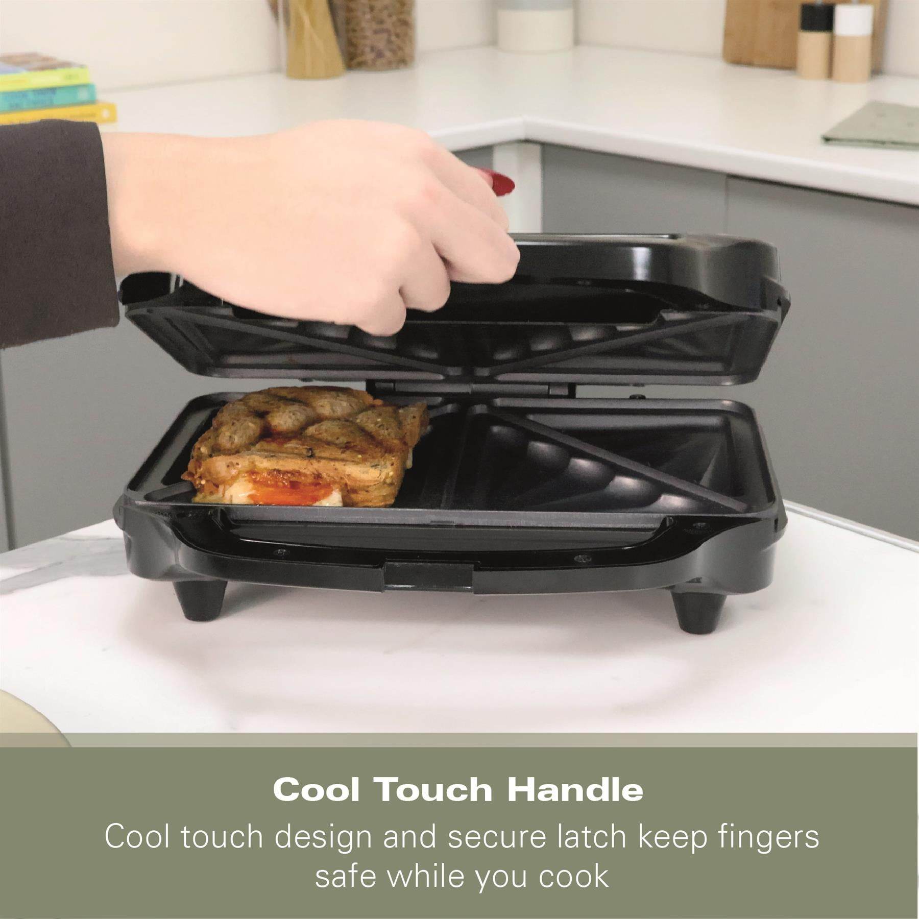 アメリカントースト　Hamilton Beach Hamilton Beach Sandwich Toaster, 2 Slice, Deep Fill, 900W, Non