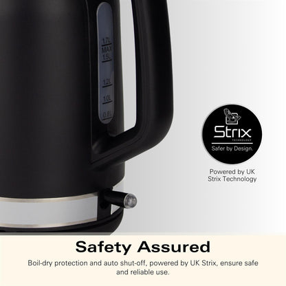 Hamilton Beach Ella 1.7L Matte Black Kettle