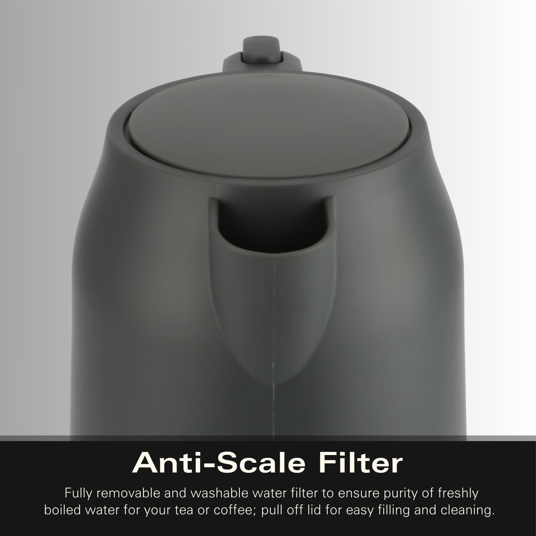 Ella 1.7L Kettle - Matte Charcoal