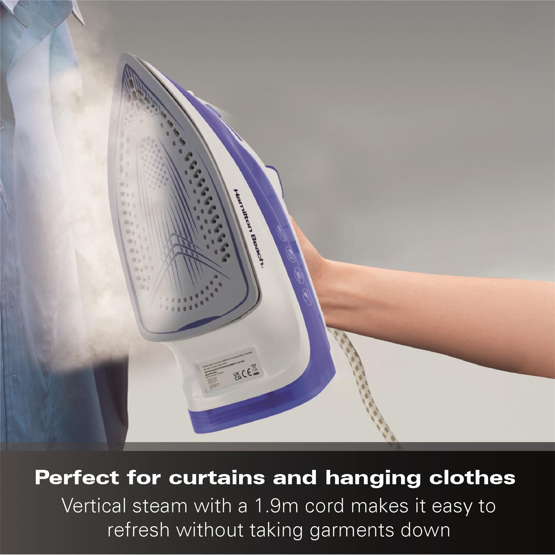 SteamMax 2200W Steam Iron -  Blue & White