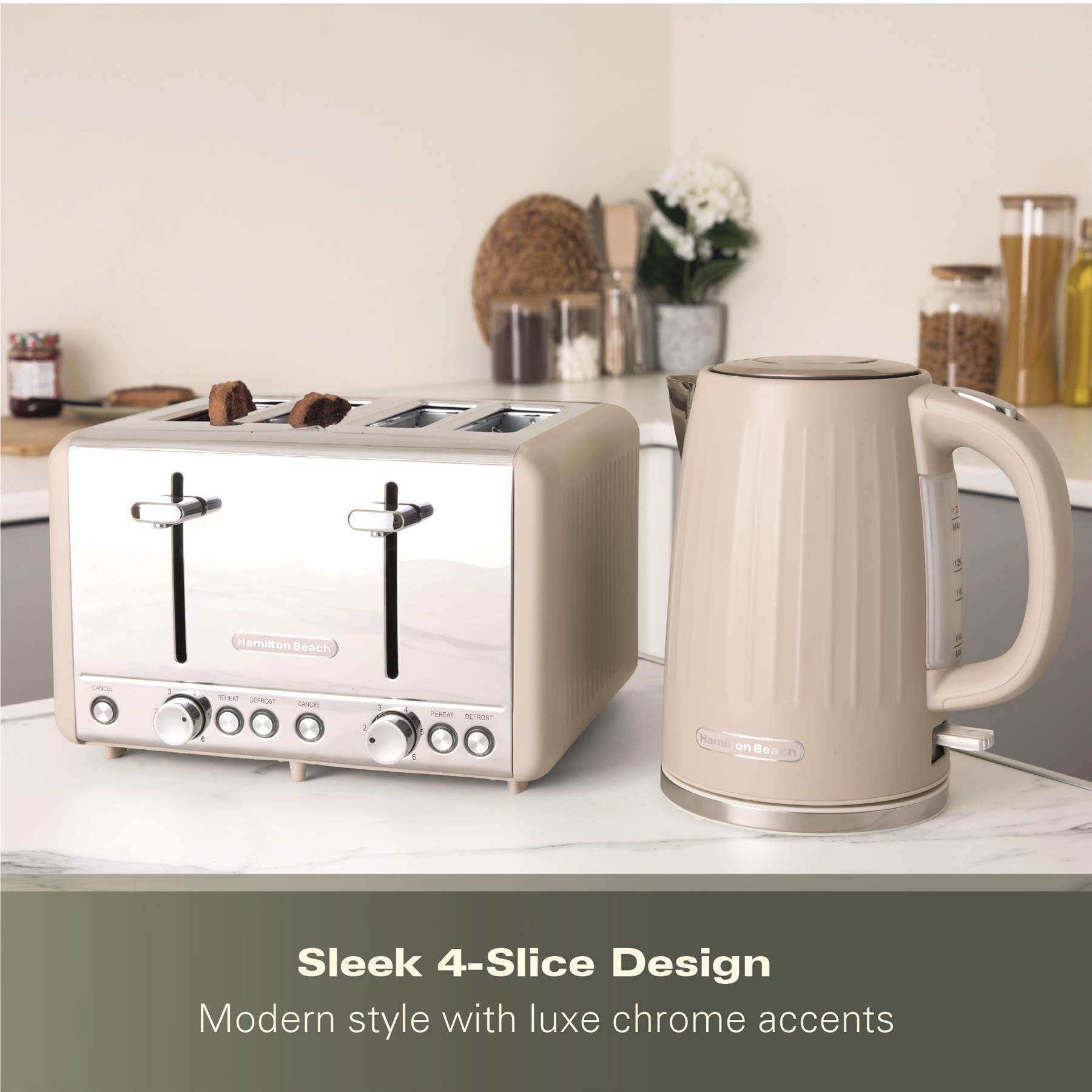 Hamilton Beach Harmony 4 Slice Toaster - Cappuccino - Hamilton Beach UK
