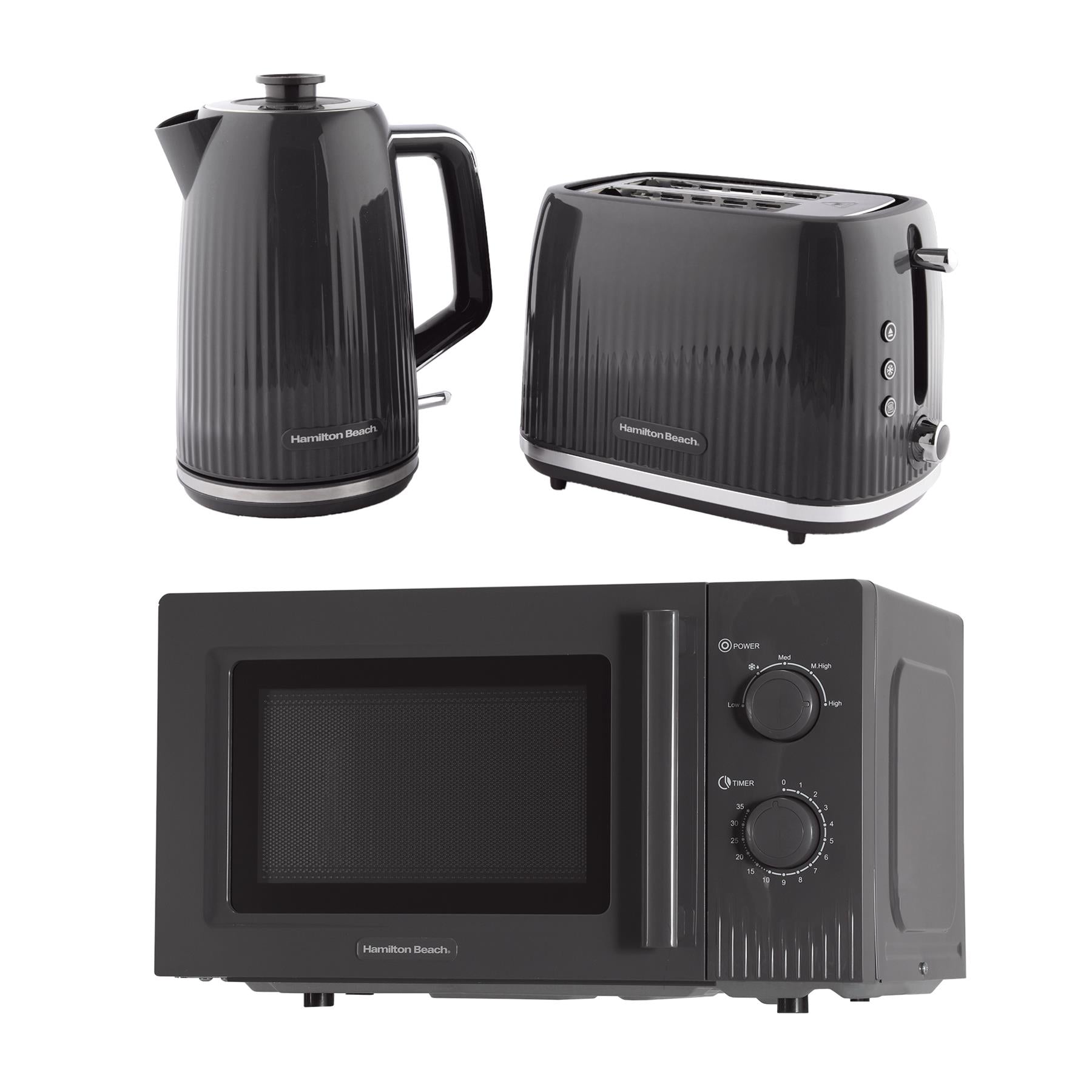 Hamilton Beach Miami Kettle, Toaster & Microwave Set