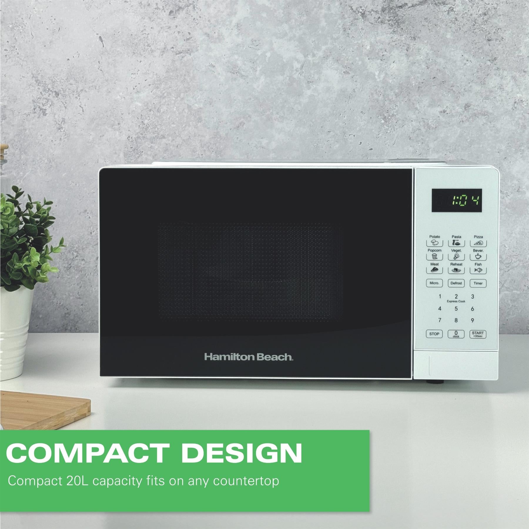 Essential 20L Digital Microwave - White