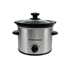 Hamilton Beach The Mighty Mini 1.8L Slow Cooker - Silver - Hamilton Beach UK