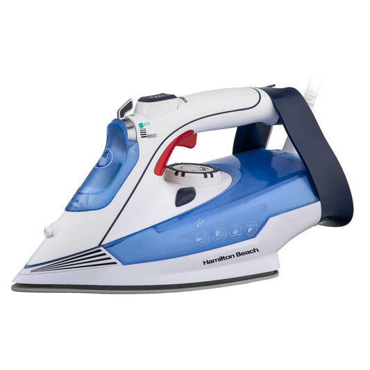 Hamilton Beach Pro SteamMax  White & Blue Steam Iron