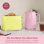Hamilton Beach Miami 2 Slice Toaster Flamingo Pink - Hamilton Beach UK