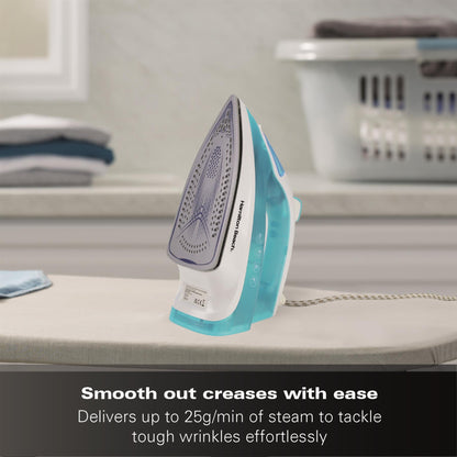 Hamilton Beach SteamMax 2200W Aqua & White Steam Iron