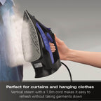 Hamilton Beach Pro SteamMax 3000w Steam Iron - Blue & Black - Hamilton Beach UK