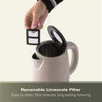 Hamilton Beach Harmony 1.7L Kettle - Cappuccino - Hamilton Beach UK