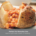 Hamilton Beach 20L Manual Black Microwave With Stainless Steel Cavity - Hamilton Beach UK