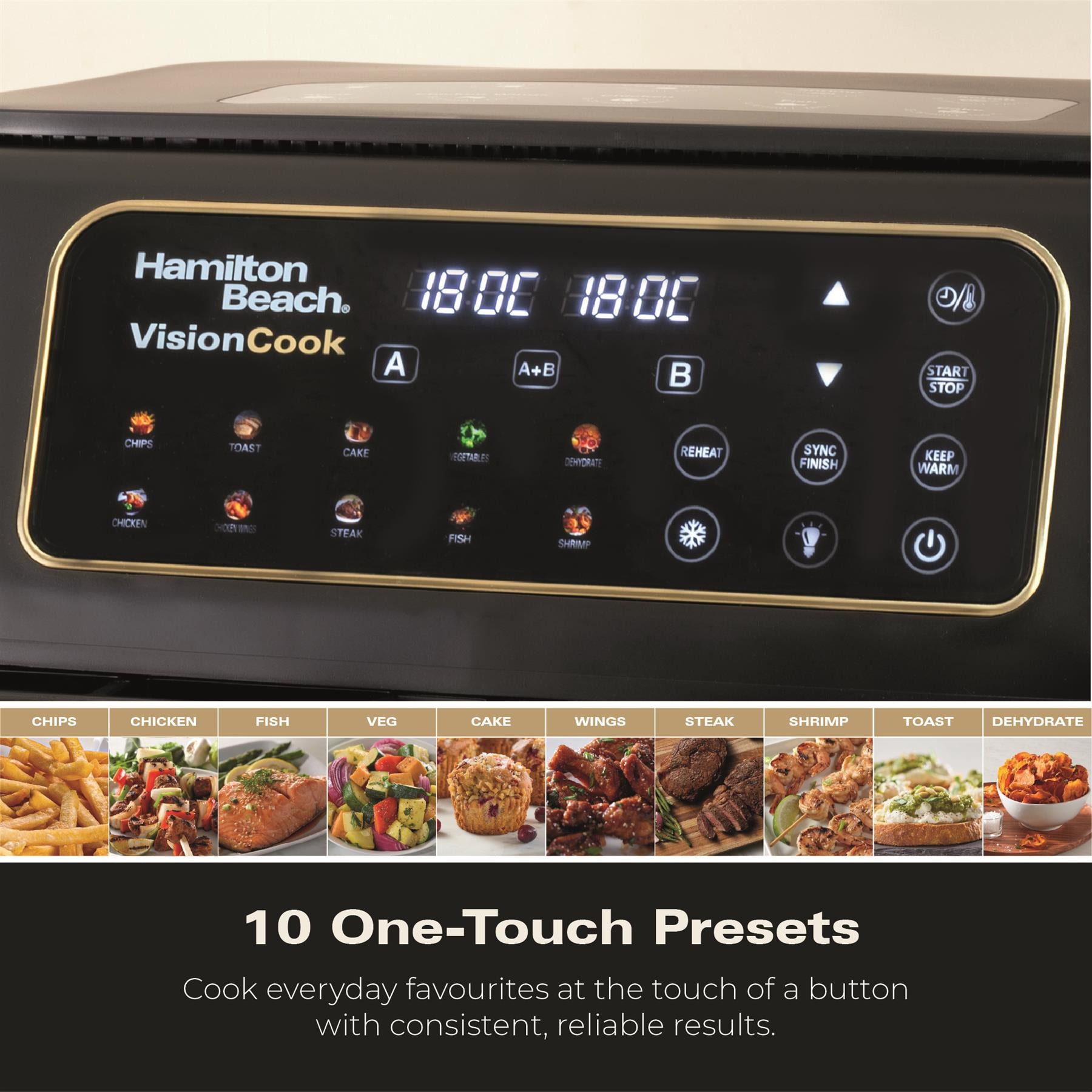 Hamilton Beach VisionCook 11L Dual Air Fryer Oven
