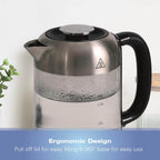 Hamilton Beach Liberty 1.7L Ribbed Glass Kettle - Hamilton Beach UK